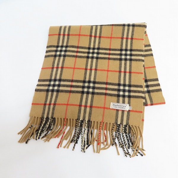 実際に弊社で買取させて頂いたBurberrys/バーバリーズ ノバチェック カシミヤ マフラー