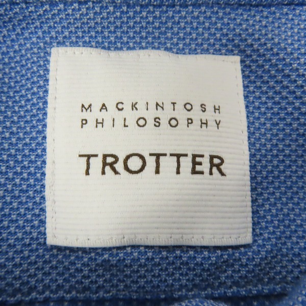 実際に弊社で買取させて頂いた(2)MACKINTOSH PHILOSOPHY/マッキントッシュフィロソフィー TROTTER/トロッター カッタウェイカラー ポロ H1M78-569-25 38の画像 2枚目