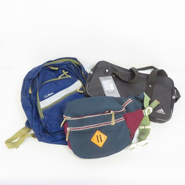実際に弊社で買取させて頂いた【おまとめ品】アディダス/ポールスミスジーンズ/L.L.ビーン他 バックパック/ウェストポーチ/ハンドバッグ等の画像 1枚目