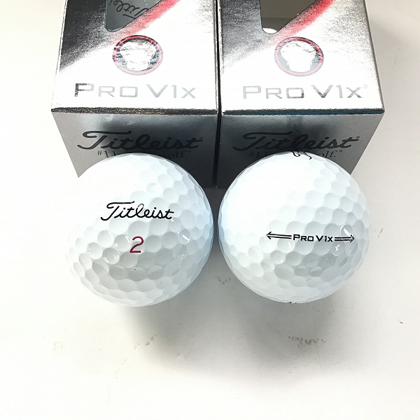 実際に弊社で買取させて頂いた（1）【未使用】Titleist/タイトリスト PRO V1x ゴルフボール 2ダースの画像 2枚目