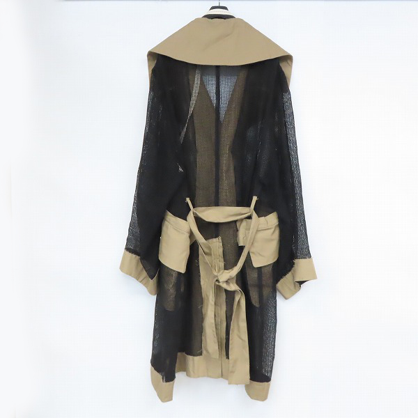 実際に弊社で買取させて頂いたMaison MIHARA YASUHIRO/メゾンミハラヤスヒロ  メッシュトレンチコート A00CT071/ Fの画像 1枚目