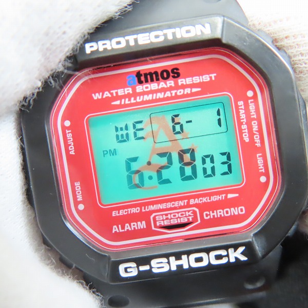 実際に弊社で買取させて頂いたG-SHOCK/G-ショック atoms/アトモス スクエアケース DW-5600VTの画像 4枚目