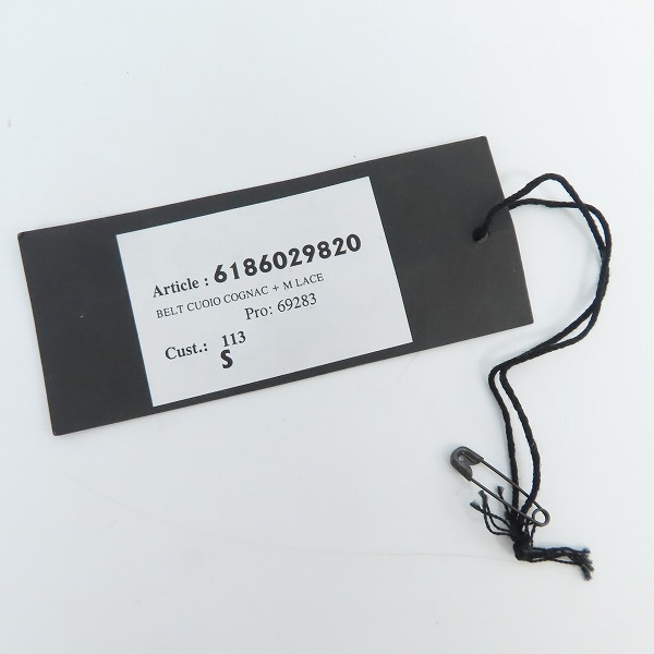 実際に弊社で買取させて頂いたANN DEMEULEMEESTER/アンドゥムルメステール 装飾 レザーベルトの画像 7枚目