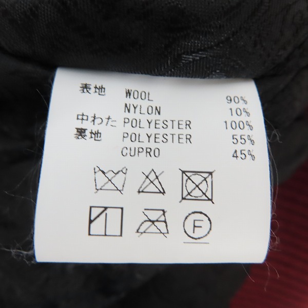 実際に弊社で買取させて頂いたCALEE/キャリー メルトン スタジャン/Mの画像 3枚目