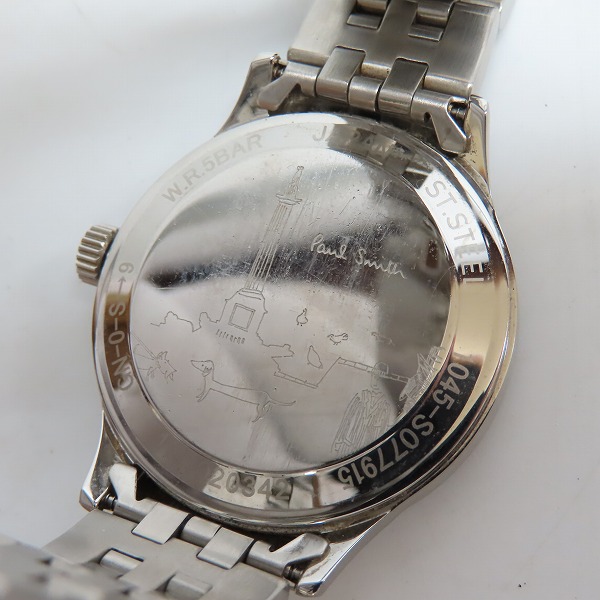 実際に弊社で買取させて頂いたPaul Smit/ ポールスミス クォーツ腕時計 1045-S077915 【動作未確認】の画像 4枚目