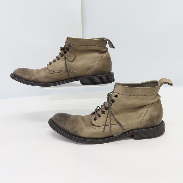 実際に弊社で買取させて頂いたHUGO BOSS/ヒューゴ ボス レースアップ レザーブーツ Size：8の画像 3枚目