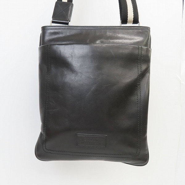 実際に弊社で買取させて頂いたBALLY/バリー レザー ショルダーバッグ ブラック