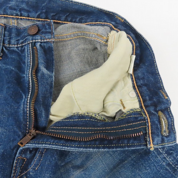 実際に弊社で買取させて頂いたDOUBLE WORKS/ダブルワークス 551 GRIPEER ZIPPER/グリッパージッパー デニムパンツ /28の画像 4枚目