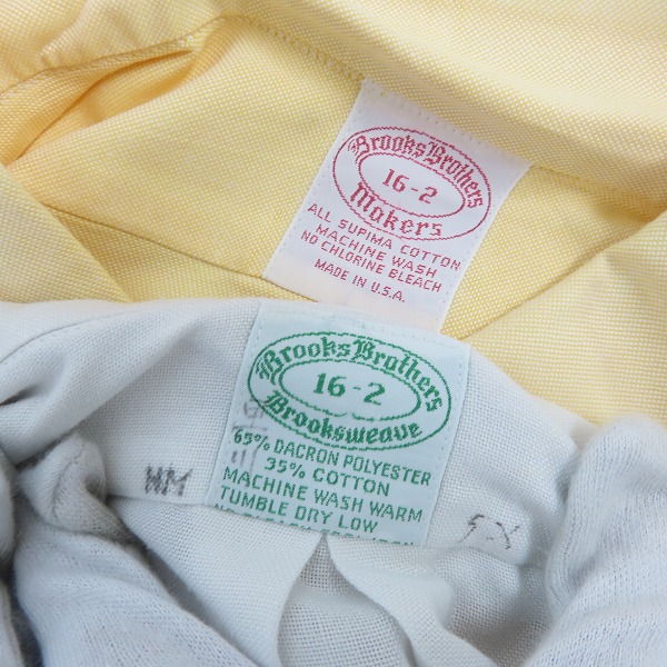 実際に弊社で買取させて頂いたBrooks Brothers/ブルックスブラザーズ 無地/ストライプ/チェック柄 長袖シャツ 4点セットの画像 3枚目