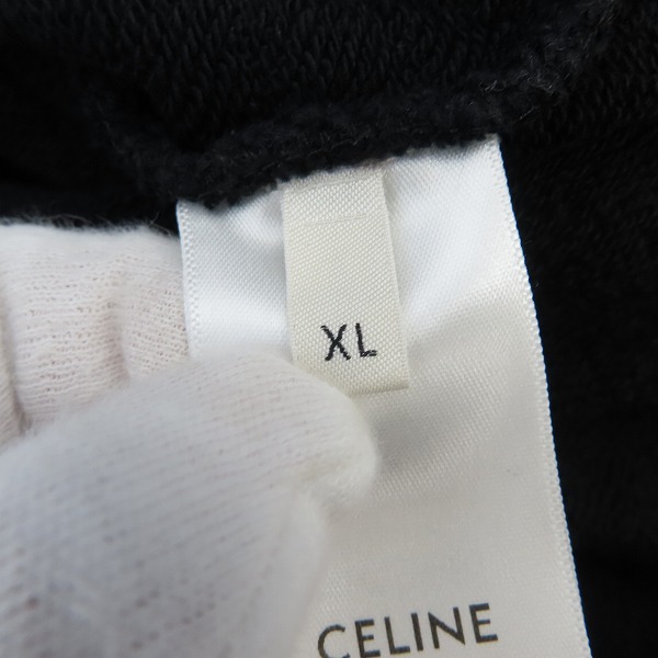 実際に弊社で買取させて頂いた【JPタグ】CELINE/セリーヌ 21SS  ロゴプリント ルーズスウェットシャツ パーカー/フーディ 2Y321052H/XLの画像 3枚目