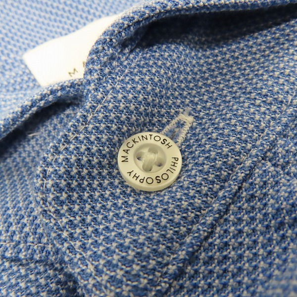 実際に弊社で買取させて頂いた(2)MACKINTOSH PHILOSOPHY/マッキントッシュフィロソフィー TROTTER/トロッター カッタウェイカラー ポロ H1M78-569-25 38の画像 5枚目