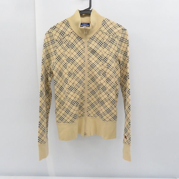 実際に弊社で買取させて頂いたBURBERRY BLUE LABEL/バーバリー ブルーレーベル 総柄トラックジャケット/38