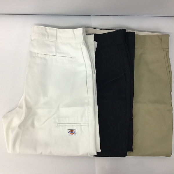 実際に弊社で買取させて頂いたDickies/ディッキーズ ワークパンツ ホワイト/ブラック/ベージュ 3点セットの画像 4枚目