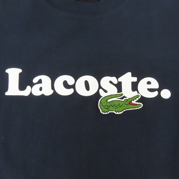実際に弊社で買取させて頂いたLACOSTE/ラコステ  ロゴ刺繍 長袖Tシャツ Sの画像 4枚目