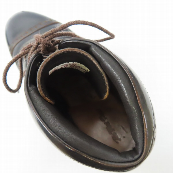 実際に弊社で買取させて頂いたTHE FLAT HEAD/フラットヘッド メダリオンレースアップブーツ  F-FB-002/8.5の画像 4枚目