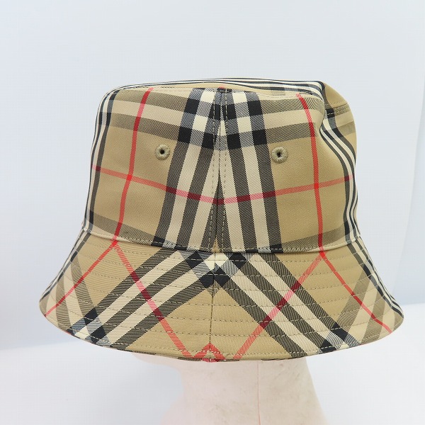 実際に弊社で買取させて頂いた【JPタグ】BURBERRY/バーバリー 2 PANEL BUCKET HAT CHECK チェック バケット ハット 8026927/Lの画像 1枚目