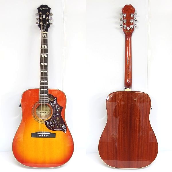 実際に弊社で買取させて頂いた★美品】Epiphone/エピフォン Hummingbird PRO/ハミングバード プロ エレアコ/アコースティックギター ソフトケース付の画像 1枚目