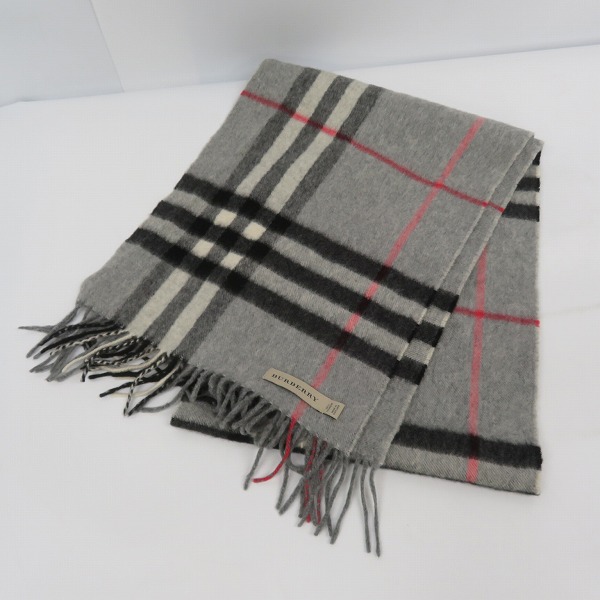 実際に弊社で買取させて頂いたBURBERRY/バーバリー カシミア100% マフラー