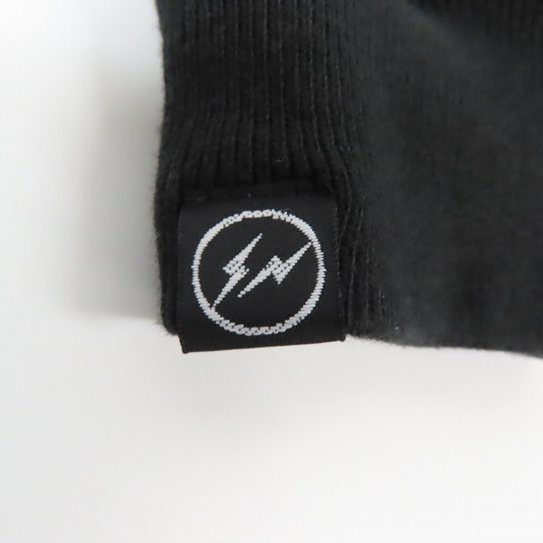 実際に弊社で買取させて頂いたretaW×FRAGMENT design/リトゥ×フラグメントデザイン ロゴプリント プルオーバーパーカー ブラック/Lの画像 6枚目