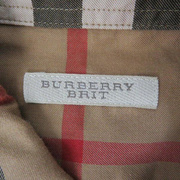 実際に弊社で買取させて頂いたBURBERRY BRIT/バーバリーブリット 長袖 チェック シャツ/Sの画像 2枚目