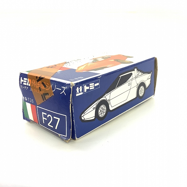 実際に弊社で買取させて頂いた(2)【空箱のみ】トミカ 外国車シリーズ 青箱 F27 ランチア ストラトスHFの画像 3枚目