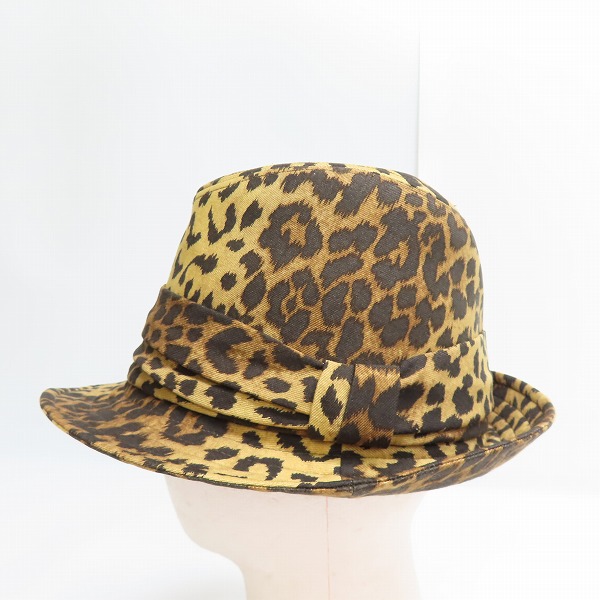 実際に弊社で買取させて頂いたHysterics/ヒステリックス ヒョウ柄 中折れハット/帽子 3QH-0320の画像 1枚目
