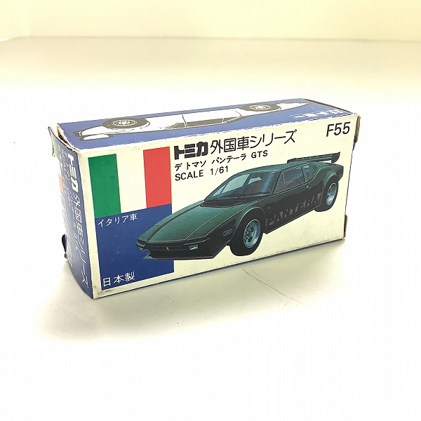 実際に弊社で買取させて頂いた(2)【空箱のみ】トミカ 外国車シリーズ 青箱 F55 デ トマソ パンテーラ GTS