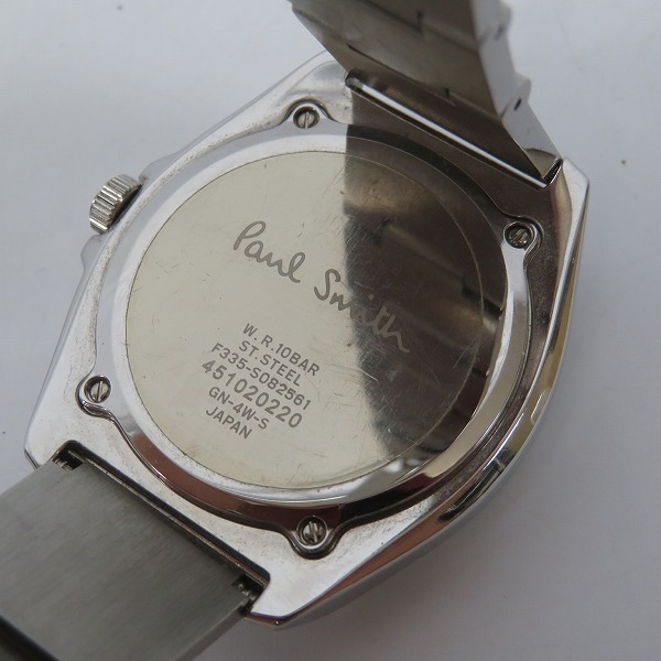 実際に弊社で買取させて頂いたPaul Smith/ポールスミス クォーツ 腕時計 F335-S082561【動作未確認】の画像 3枚目