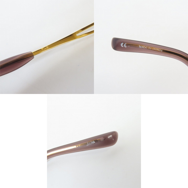 実際に弊社で買取させて頂いたJean Paul GAULTIER/ジャンポールゴルチエ サングラス/アイウェア/度入り 純チタンTi-P 56-0029の画像 7枚目