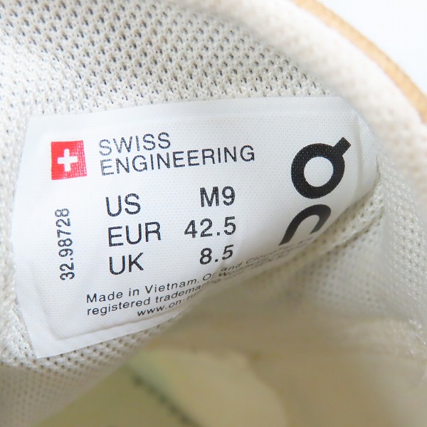 実際に弊社で買取させて頂いたLOEWE×On/ロエベ×オン Cloudventure Gradient Orange US9の画像 5枚目