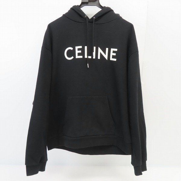 実際に弊社で買取させて頂いた【JPタグ】CELINE/セリーヌ 21SS  ロゴプリント ルーズスウェットシャツ パーカー/フーディ 2Y321052H/XL