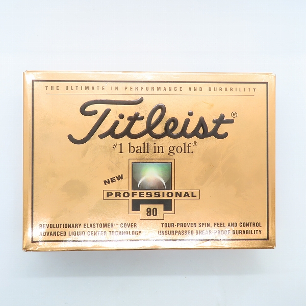 実際に弊社で買取させて頂いた【未使用/オウンネーム】Titleist/タイトリスト PROFESSIONAL90 ゴルフボール 1ダースの画像 2枚目