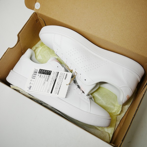 実際に弊社で買取させて頂いた【未使用】adidas/アディダス ア W ADVANCOURT BASE/ドバンコート ベース シューズ/スニーカー EE7510/25.5の画像 6枚目