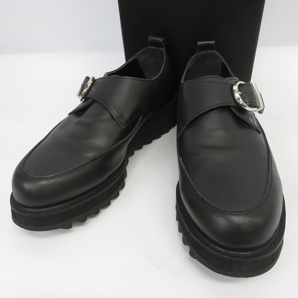 実際に弊社で買取させて頂いたHARE/ハレ シャークソール シングル モンクストラップ シューズ ブラック BE9901-04/L
