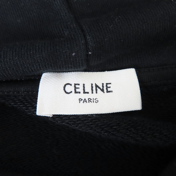 実際に弊社で買取させて頂いた【JPタグ】CELINE/セリーヌ 21SS  ロゴプリント ルーズスウェットシャツ パーカー/フーディ 2Y321052H/XLの画像 2枚目