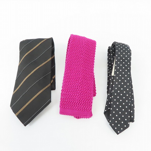 実際に弊社で買取させて頂いたPaul Smith/ポール スミス D&G/ディーアンドジー HUGO BOSS/ヒューゴボス ネクタイ 3点セット