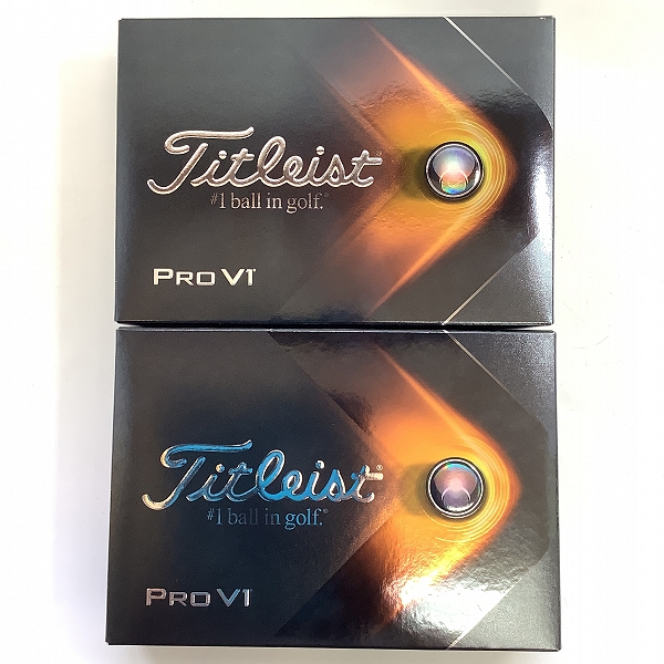 実際に弊社で買取させて頂いた【未使用/オウンネーム入り】Titleist/タイトリスト PRO V1 ホワイト ゴルフボール 2ダースの画像 2枚目