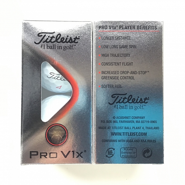 実際に弊社で買取させて頂いた（2）【未使用】Titleist/タイトリスト PRO V1x ゴルフボール  2ダースの画像 1枚目