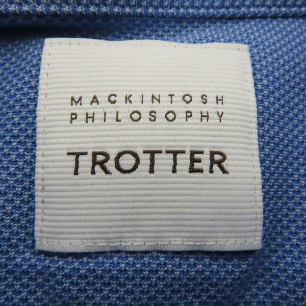 実際に弊社で買取させて頂いた(3)MACKINTOSH PHILOSOPHY/マッキントッシュフィロソフィー TROTTER/トロッター カッタウェイカラー ポロ H1M78-569-25 38の画像 2枚目