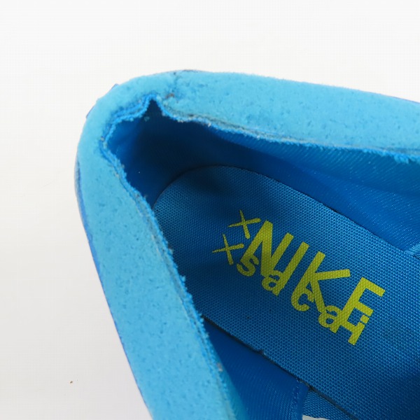 実際に弊社で買取させて頂いたKAWS×sacai×NIKE/カウズ×サカイ×ナイキ BLAZER LOW Neptune Blue/ブレーザーロー ネプチューンブルーDM7901-400/26.5の画像 4枚目