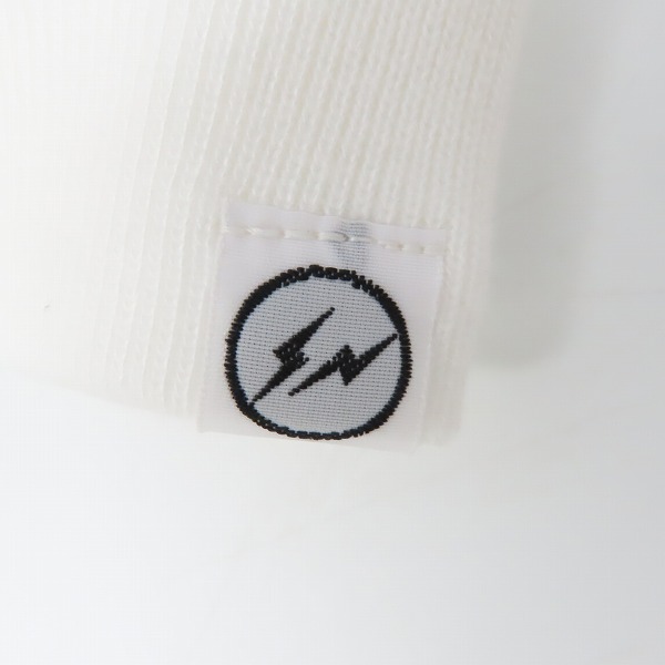 実際に弊社で買取させて頂いたretaW×FRAGMENT design/リトゥ×フラグメントデザイン ロゴプリント プルオーバーパーカー ホワイト/Lの画像 7枚目