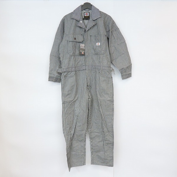 実際に弊社で買取させて頂いた【未使用】Dickies/ディッキーズ ストライプ つなぎ #801/M
