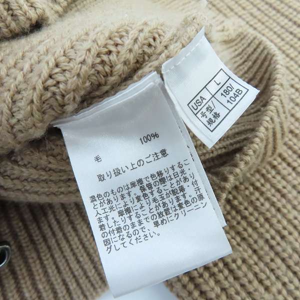 実際に弊社で買取させて頂いたBROOKS BROTHERS/ブルックスブラザーズ ジップアップ ニット セーター Lの画像 3枚目
