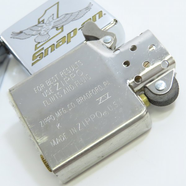 実際に弊社で買取させて頂いたZIPPO/ジッポー Snap-on/スナップオン 企業ロゴ 2002年製の画像 5枚目