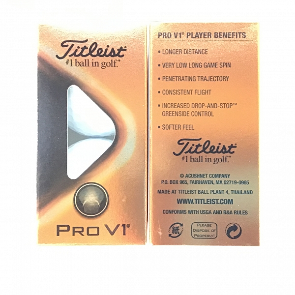 実際に弊社で買取させて頂いた（1）【未使用】Titleist/タイトリスト PRO V1 ゴルフボール1ダースの画像 1枚目