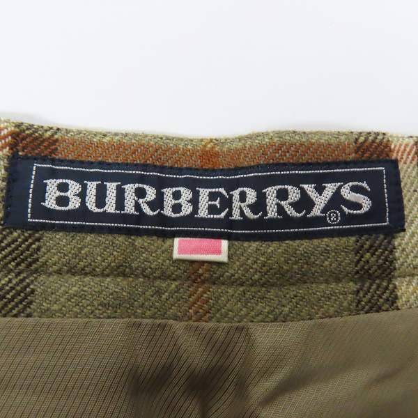 実際に弊社で買取させて頂いた【難あり】Burberrys/バーバリーズ 90s ノバチェック プリーツスカート/011AB2の画像 2枚目