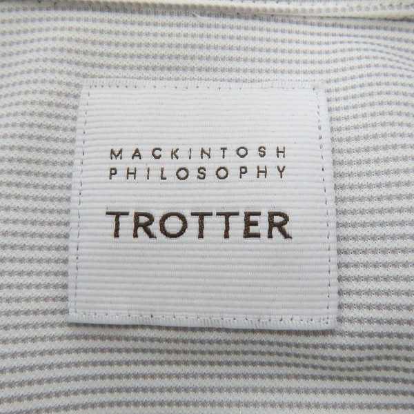 実際に弊社で買取させて頂いたMACKINTOSH PHILOSOPHY/マッキントッシュフィロソフィー TROTTER/トロッター カッタウェイカラー ポロ H1M57-553-05 38の画像 2枚目