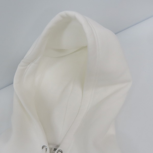 実際に弊社で買取させて頂いたretaW×FRAGMENT design/リトゥ×フラグメントデザイン ロゴプリント プルオーバーパーカー ホワイト/Lの画像 4枚目