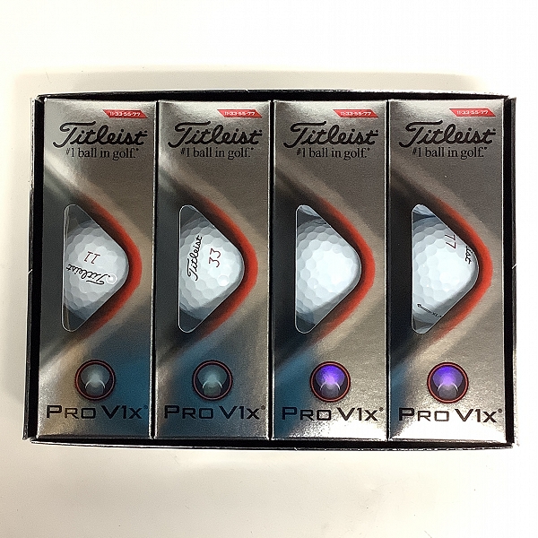 実際に弊社で買取させて頂いた(5)【未使用】Titleist/タイトリスト PRO V1x ゴルフボール 1ダース