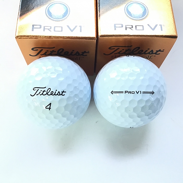 実際に弊社で買取させて頂いた（1）【未使用】Titleist/タイトリスト PRO V1 ゴルフボール2ダースの画像 2枚目